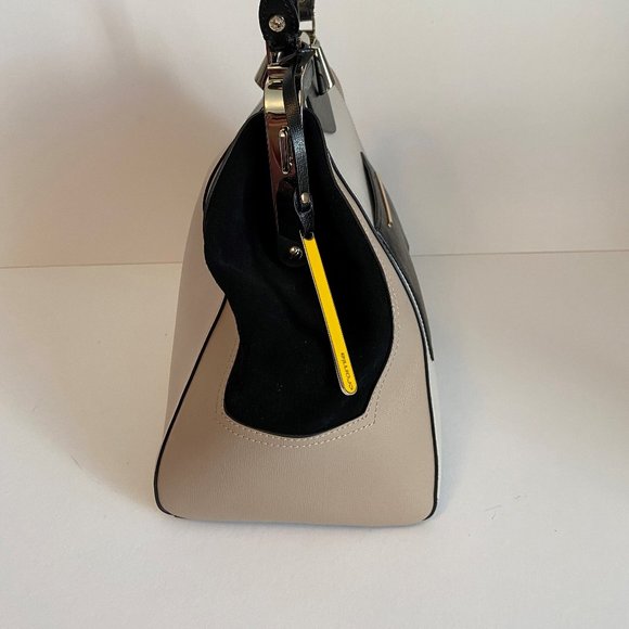 Cromia smooth & suede leather handbag - Picture 9 of 14